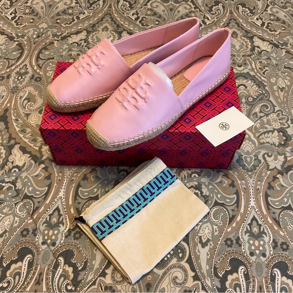 NWT Tory Burch Everly Leather Espadrille Women’s Sz 8.5 M